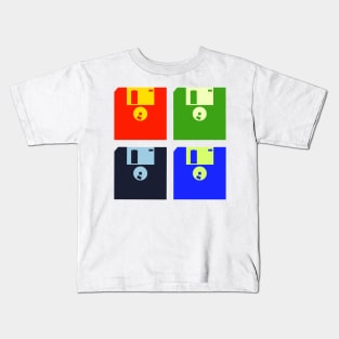 Diskette Pop Art Kids T-Shirt